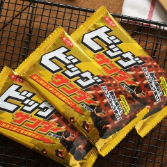 日本進口網紅零食有樂制果黑雷神脆米可可餅乾巧克力條棒單枚21...