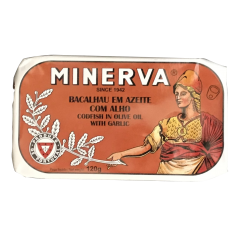 Minerva  橄欖油浸蒜蓉馬介休 120g