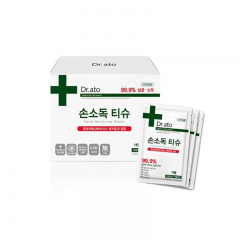 韓國Dr.ato消毒濕纸巾(獨立包装)手部專用 30片/盒 ...