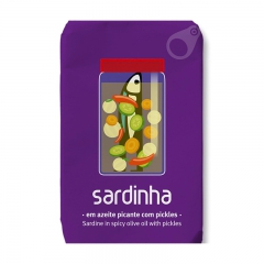 Sardinha 橄欖油沙丁魚配香料醋漬醬 120g/盒
