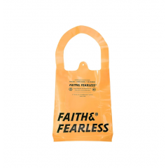 FAITH & FEARLESS 潮流透明袋（橙色）