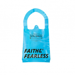 FAITH & FEARLESS 潮流透明袋（藍色）