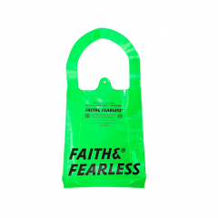 FAITH & FEARLESS 潮流透明袋（薄荷綠...