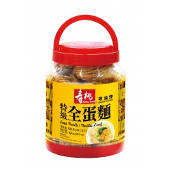 【促銷價】壽桃 (懷舊桶裝-幼) 特級全蛋麵 828gX6桶